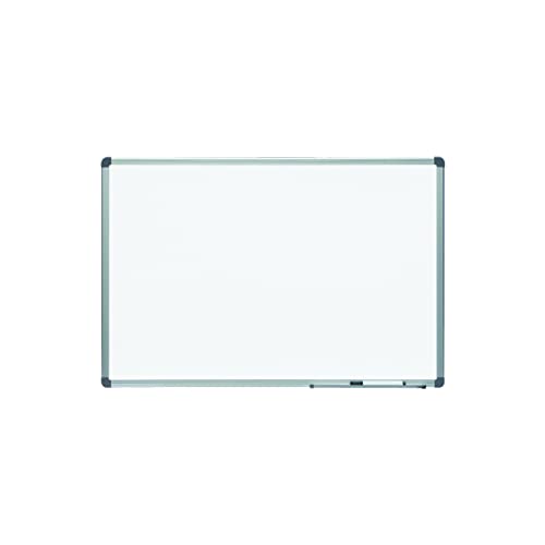 Rocada | Magnetisches Whiteboard 60 x 90 cm mit Aluminiumrahmen | leicht abwischbare Wandtafel | lackiert mit eloxiertem Aluminiumrahmen | zum Schreiben mit trocken abwischbaren Markern von Rocada