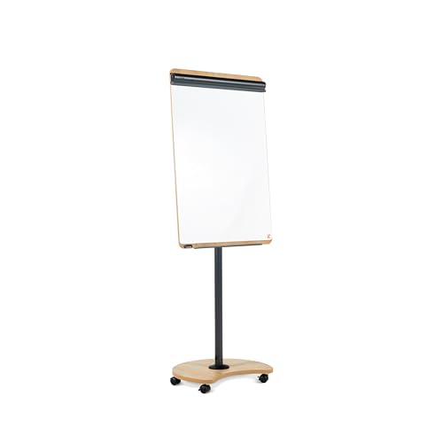 Rocada Natural, Flipchart Tisch, mit rollen, Ständer und stiftablage, Flipchart aus Holz, Trocken Abwischbar und Magnetisch, Whiteboard 67x99 cm, Höhe 160-200cm - 180º - Weiß Rocada Natural, Flipchart Tisch, mit rollen, Ständer und stiftablage, Flipchart aus Holz, Trocken Abwischbar und Magnetisch, Whiteboard 67x99 cm, Höhe 160-200cm - 180º - Weiß von Rocada