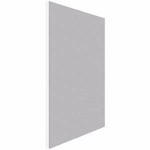Rocada | Rahmenloses Stoff-Pinnwand | Notizbrett mit Stoffoberfläche für Reißnägel | Grau | 75 x 115 cm von Rocada
