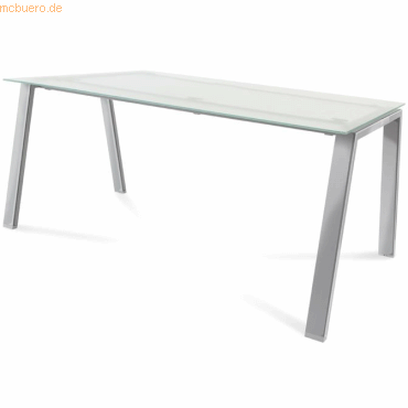 Rocada Schreibtisch Blanca BxTxH 160x80x73cm Gestell verchromt Platte von Rocada