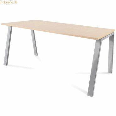 Rocada Schreibtisch Blanca BxTxH 160x80x73cm Gestell verchromt Platte Rocada Schreibtisch Blanca BxTxH 160x80x73cm Gestell verchromt Platte von Rocada