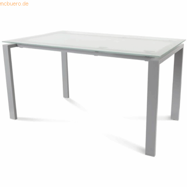 Rocada Schreibtisch Total BxTxH 140x80x73cm Gestell grau Platte Glas s Rocada Schreibtisch Total BxTxH 140x80x73cm Gestell grau Platte Glas s von Rocada