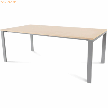 Rocada Schreibtisch Total BxTxH 200x100x73cm Gestell grau Platte Melam Rocada Schreibtisch Total BxTxH 200x100x73cm Gestell grau Platte Melam von Rocada