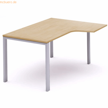 Rocada Schreibtisch Total L-Form rechts BxTxH 180x120x73cm Gestell gra Rocada Schreibtisch Total L-Form rechts BxTxH 180x120x73cm Gestell gra von Rocada