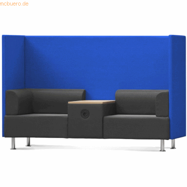 Rocada Sitzsofa Be Soft Doppelsitz + Tisch grau/blau von Rocada