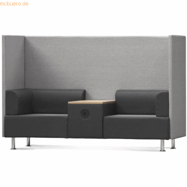 Rocada Sitzsofa Be Soft Doppelsitz + Tisch grau von Rocada