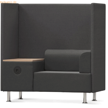 Rocada Sitzsofa Soft Einzelsitz + Tisch anthrazit von Rocada