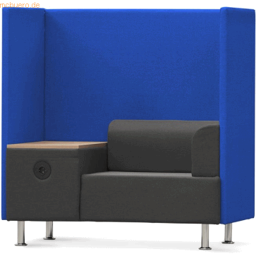 Rocada Sitzsofa Soft Einzelsitz + Tisch blau/grau von Rocada