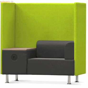 Rocada Sitzsofa Soft Einzelsitz + Tisch grün/grau von Rocada