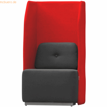 Rocada Sitzsofa Soft Einzelsitz rot/grau von Rocada