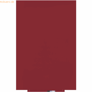 Rocada Skinwhiteboard-Modul lackiert 100x150cm RAL 3002 karminrot von Rocada