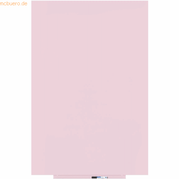 Rocada Skinwhiteboard-Modul lackiert 100x150cm RAL 490-1 rosa von Rocada