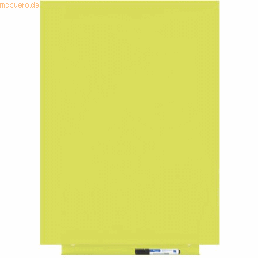 Rocada Skinwhiteboard-Modul lackiert 55x75cm RAL 1016 schwefelgelb von Rocada