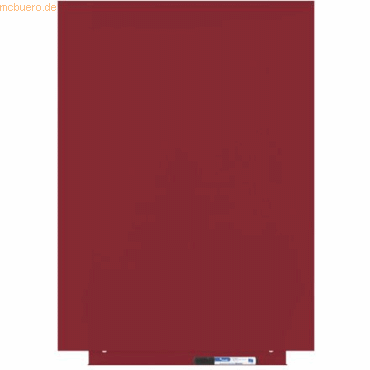 Rocada Skinwhiteboard-Modul lackiert 55x75cm RAL 3002 karminrot von Rocada