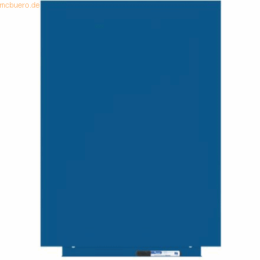 Rocada Skinwhiteboard-Modul lackiert 55x75cm RAL 5017 verkehrsblau von Rocada