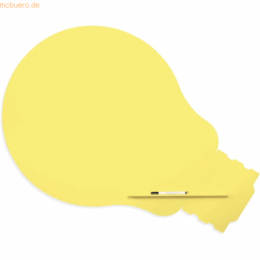 Rocada Symbol-Tafel Skinshape Glühbirne lackiert 100x150cm RAL 1016 sc von Rocada