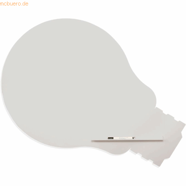 Rocada Symbol-Tafel Skinshape Glühbirne lackiert 100x150cm RAL 7035 li von Rocada