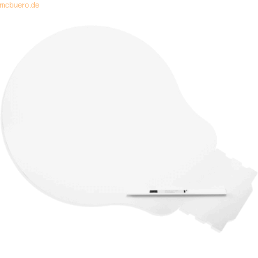 Rocada Symbol-Tafel Skinshape Glühbirne lackiert 100x150cm RAL 9010 re von Rocada