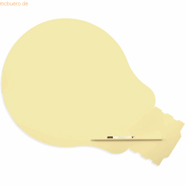 Rocada Symbol-Tafel Skinshape Glühbirne lackiert 75x115cm RAL 1015 hel Rocada Symbol-Tafel Skinshape Glühbirne lackiert 75x115cm RAL 1015 hel von Rocada