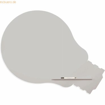 Rocada Symbol-Tafel Skinshape Glühbirne lackiert 75x115cm RAL 7038 ach von Rocada