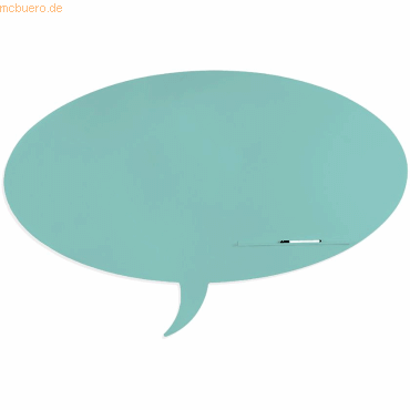 Rocada Symbol-Tafel Skinshape Sprechblase lackiert 75x115cm RAL 6027 l von Rocada