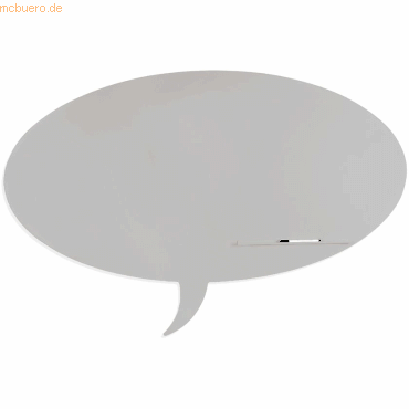 Rocada Symbol-Tafel Skinshape Sprechblase lackiert 75x115cm RAL 7038 a von Rocada