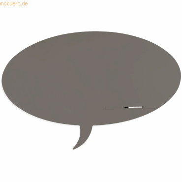 Rocada Symbol-Tafel Skinshape Sprechblase lackiert 75x115cm RAL 7039 q von Rocada