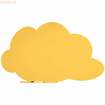 Rocada Symbol-Tafel Skinshape Wolke lackiert 100x150cm RAL 1023 verkeh von Rocada