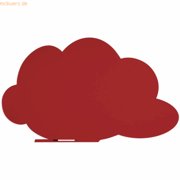 Rocada Symbol-Tafel Skinshape Wolke lackiert 100x150cm RAL 3002 karmin von Rocada