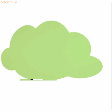 Rocada Symbol-Tafel Skinshape Wolke lackiert 75x115cm RAL 230-1 hellgr von Rocada