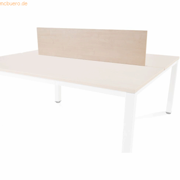 Rocada Trennwand 40x136cm Melamin buche (Doppeltisch Melaminplatte) von Rocada