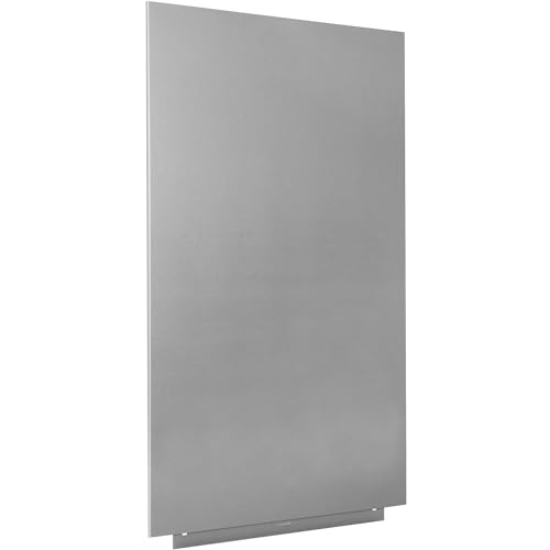 Rocada | Weißes magnetisches Whiteboard | Rahmenloses magnetisches Whiteboard | Leicht abwischbares, lackiertes Whiteboard mit patentiertem Magnethaltesystem | Grau von Rocada