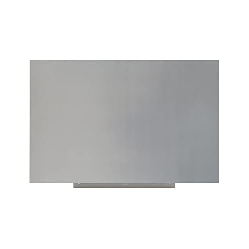 Rocada | Whiteboard Magnetisch Rahmenlos | Magnettafel Wandmagnettafel | PE - Beschichtet | Mit Stiftablage und trocken Abwischbar | 100 x 150 cm - Grau von Rocada