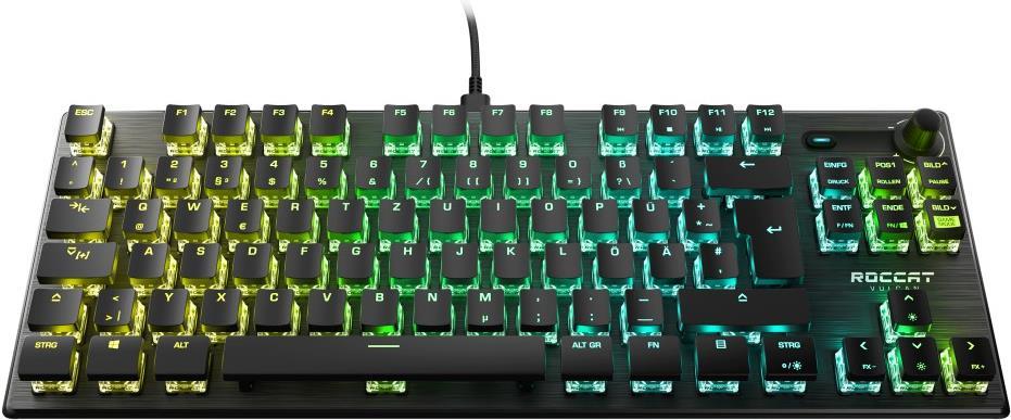 ROCCAT VULCAN TKL PRO - Tastatur - backlit - USB - Deutsch - Tastenschalter: Roccat Titan Optical switches von Roccat