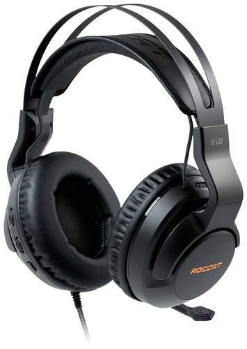 Roccat ELO Gaming Over Ear Headset kabelgebunden 7.1 Surround Schwarz Mikrofon-Rauschunterdrückung, von Roccat