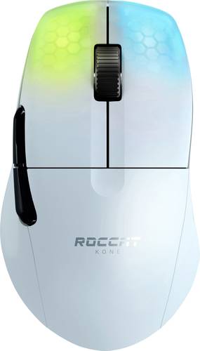 Roccat KONE Pro Air Ergonomische Gaming-Maus Bluetooth® Optisch Weiß 5 Tasten 19000 dpi Beleuchtet von Roccat