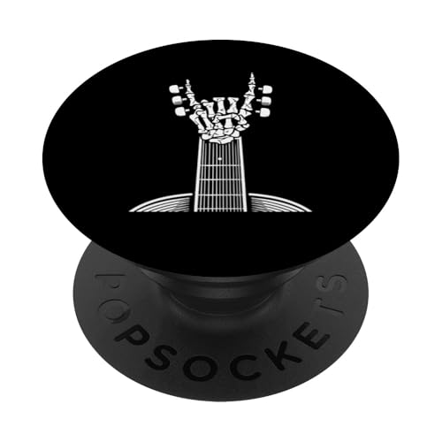 Rock and Roll Skelett Hand Gitarrenspieler Musikgitarist PopSockets Klebender PopGrip Rock and Roll Skelett Hand Gitarrenspieler Musikgitarist PopSockets Klebender PopGrip von Rock Band Players Musician Rock Music Concert