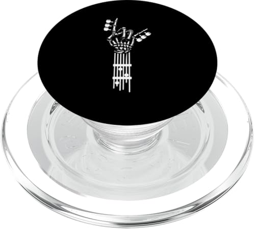 Rock and Roll Skelett Hand Gitarrenspieler Musikgitarist PopSockets PopGrip für MagSafe Rock and Roll Skelett Hand Gitarrenspieler Musikgitarist PopSockets PopGrip für MagSafe von Rock Band Players Musician Rock Music Concert