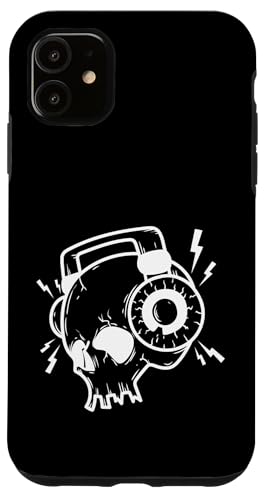Kopfh rer mit Musik Kopfhörer Hülle für iPhone 11 von Rock Music Style Genre Punk Rock'n Roll Baroque