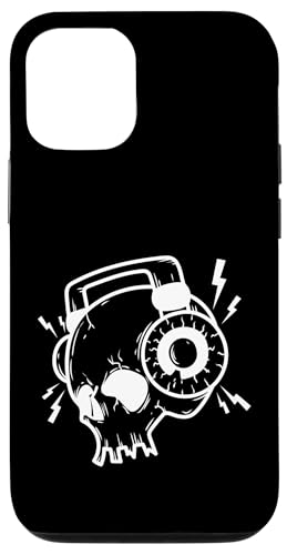 Kopfh rer mit Musik Kopfhörer Hülle für iPhone 12/12 Pro von Rock Music Style Genre Punk Rock'n Roll Baroque