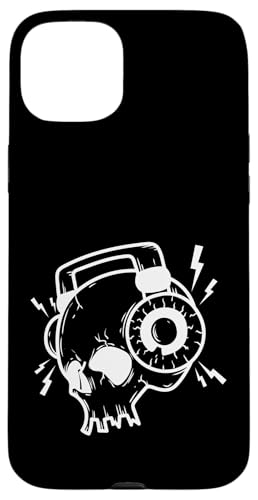 Kopfh rer mit Musik Kopfhörer Hülle für iPhone 15 Plus von Rock Music Style Genre Punk Rock'n Roll Baroque