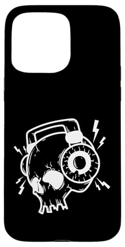 Kopfh rer mit Musik Kopfhörer Hülle für iPhone 15 Pro Max von Rock Music Style Genre Punk Rock'n Roll Baroque