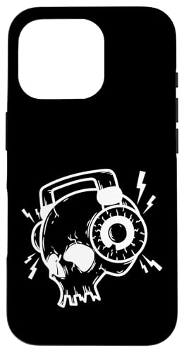Kopfh rer mit Musik Kopfhörer Hülle für iPhone 16 Pro von Rock Music Style Genre Punk Rock'n Roll Baroque