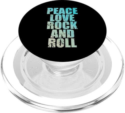 Peace Love Rock 'n' Roll PopSockets PopGrip für MagSafe von Rock Music Style Genre Punk Rock'n Roll Baroque