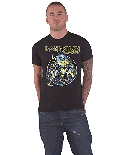 Iron Maiden T Shirt Live After Death Band Logo Nue offiziell Herren Schwarz XL von Rock Off officially licensed products