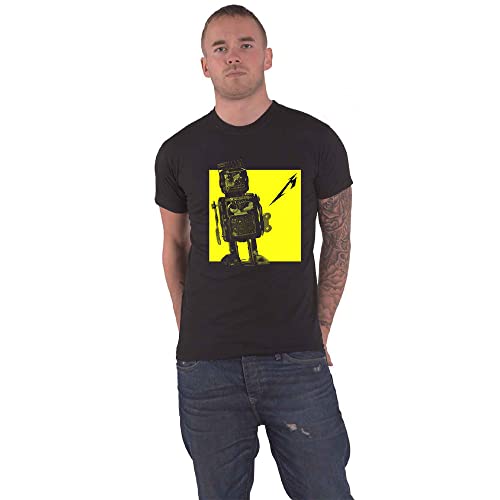 Metallica T Shirt M72 Seasons Burnt Robot Band Logo Nue offiziell Unisex Schwarz S von Rock Off officially licensed products
