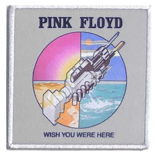 Pink Floyd Patch Wish You Were Here Original Album Cover Nue Printed Iron On Taglia unica von Rock Off officially licensed products