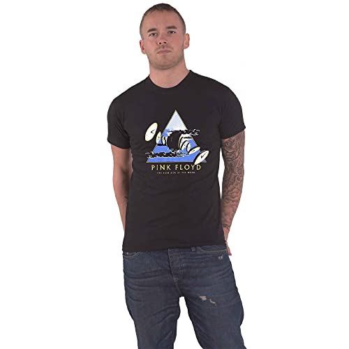 Pink Floyd T Shirt Dark Side of The Moon 50 Years Melting Clocks offiziell M von Rock Off officially licensed products