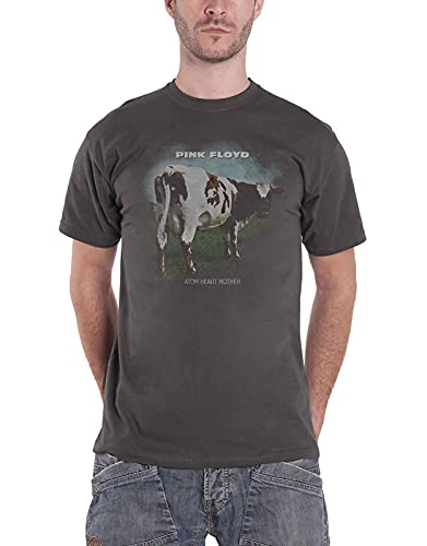 Pink Floyd T Shirt Atom Heart Mother Fade Nue offiziell Herren Charcoal Grau S von Rock Off officially licensed products
