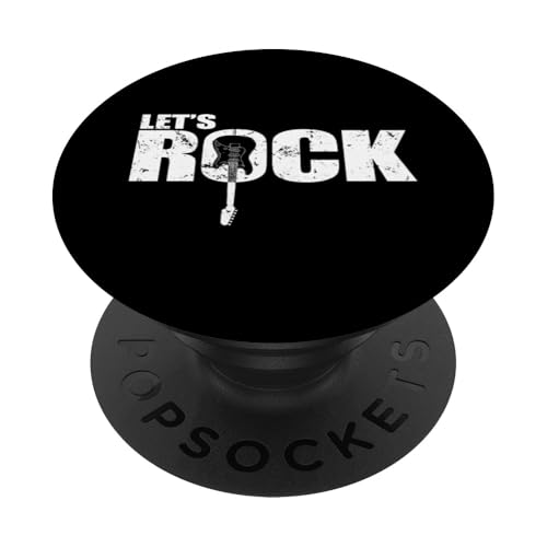 Lass uns Gitarrenmusik rocken PopSockets Klebender PopGrip von Rock music style genre punk rock'n roll baroque